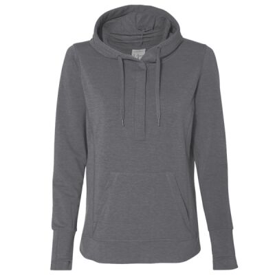 Ladies' Omega Stretch Snap-Placket Hooded Sweatshirt Thumbnail