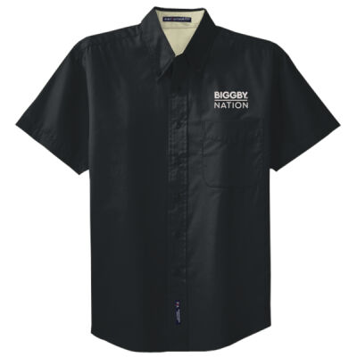 BIGGBY® S508 Mens Short Sleeve Easy Care Shirt Thumbnail