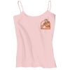 Juniors 1x1 Rib Spaghetti Strap Tank Thumbnail