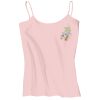 Juniors 1x1 Rib Spaghetti Strap Tank Thumbnail