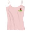 Juniors 1x1 Rib Spaghetti Strap Tank Thumbnail