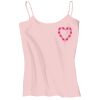 Juniors 1x1 Rib Spaghetti Strap Tank Thumbnail